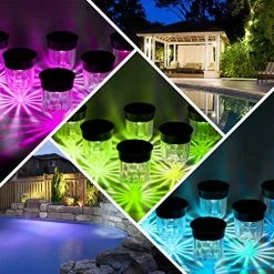 LED Solar Light Outdoor, SMY 6 Packs Solar Pathway Lights With 7 Color Changing Waterproof IP65, Auto On/Off Outdoor… -Garden Supply Store 6122MhncPcL