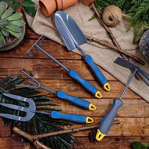 Hortem 5PCS Lightweight Gardening Hand Tools Set- Heavy Duty Comfortable Garden Tools Set Include Garden Trowel, Hand… 2 Hortem 5PCS Lightweight Gardening Hand Tools Set- Heavy Duty Comfortable Garden Tools Set Include Garden Trowel, Hand… - Image 2