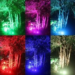 ZUCKEO Landscape Lighting 6W RGB Remote Control LED Landscape Lights 12V 24V Low Voltage Garden Pathway Lights… -Garden Supply Store 612Bj7siZEUL
