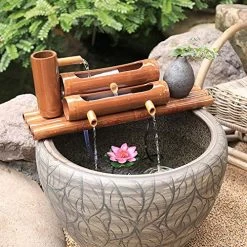 Bamboo Water Fountain Decorative Statue,Home Decor Ornaments,Bamboo Water Feature,Stone Trough Filter Crafts,Office… 7 Bamboo Water Fountain Decorative Statue,Home Decor Ornaments,Bamboo Water Feature,Stone Trough Filter Crafts,Office… -Garden Supply Store 612TsYpFGYL