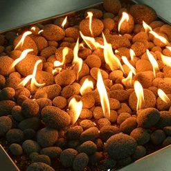 Stanbroil Tumbled Lava Rock Pebbles For Indoor Or Outdoor Gas Fire Pits And Fireplaces – 10 Pounds (1/2″-1″) -Garden Supply Store 612yRp9exJL