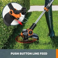 Worx WG162 20V 10”Cordless String Trimmer/Edger, Battery And Charger Included -Garden Supply Store 6136S uwXSL