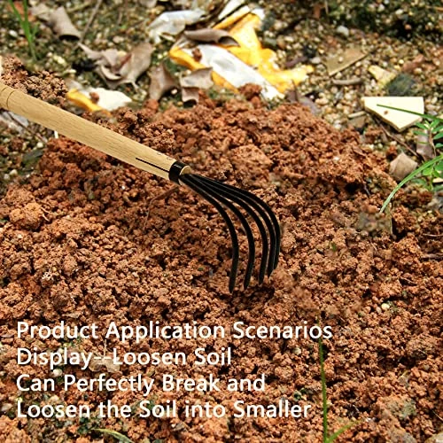 XFJTECH 15” Garden Rake Cultivator 5 Tines Claw Soil Tiller Military Grade Steel Japanese Ninja Claw With Ergonomic… 3 XFJTECH 15” Garden Rake Cultivator 5 Tines Claw Soil Tiller Military Grade Steel Japanese Ninja Claw With Ergonomic… - Image 3