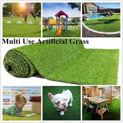 Artificial Grass Turf Patch,Synthetic Lawn Mat With Drainage Holes & Rubber Backing,Fake Grass Turf For Indoor Outdoor… -Garden Supply Store 615itQVCIwL