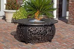FP-271 Oval Cast Aluminum Convertible Fire Pit -Garden Supply Store 616ToC1Ie9L