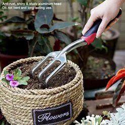 ESOW Garden Tool Set, 3 Piece Cast-Aluminum Heavy Duty Gardening Kit Includes Hand Trowel, Transplant Trowel And… -Garden Supply Store 617lRYrYAHL