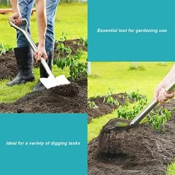 31.5 Inch Flat Head Garden Shovel, D Handle Square Flat Spade Shovel For Gardening, All Stainless Steel Made -Garden Supply Store 618ug2BVUqhL