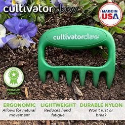 BEARPAW Cultivator Claw – (Never-Set-Down) Gardening Tool – Ergonomic Hand Design For Aerating, Weeding, Cultivating… -Garden Supply Store 619ZMp02xZL
