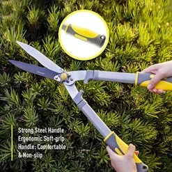 Jardineer 2Pcs Professional Garden Shears – 23.6” Heavy Duty Hedge Shears & 8.3” Cut Easy Hand Pruner, Sharp Blades… -Garden Supply Store 61CAcdEB8UL