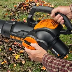 WORX WG512 Trivac 2.0 Electric 12-amp 3-in-1 Vacuum Blower/Mulcher/Vac, Black And Orange -Garden Supply Store 61EBp2S5oBL