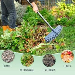 Altdoff Yard Thatch Rake Adjustable And Hand Rake, Leaf Rake Set, Garden Rake Used For Lawns, Leaves, Thatch, Gravel… 10 Altdoff Yard Thatch Rake Adjustable And Hand Rake, Leaf Rake Set, Garden Rake Used For Lawns, Leaves, Thatch, Gravel… -Garden Supply Store 61EKe57V4aL