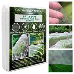 Ultra Fine Garden Mesh Netting, FARAER Plant Covers 8’x24′ Garden Netting For Protect Vegetable Plants Fruits Flowers…