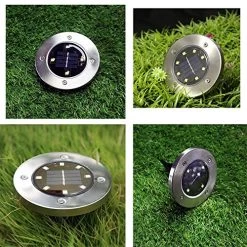 Mcgrady1xm Solar Ground Lights – 8 LED Waterproof Garden Path Outdoor Lighting With Light Sensor For Lawn Patio Yard… -Garden Supply Store 61Glx1gLxVL