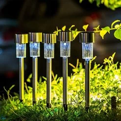 VOOKRY Solar Stake Lights Outdoor Pathway 16 Pack Solar Walkway Lights Outdoor Garden Lights For Landscape Patio Lawn… -Garden Supply Store 61GvqIq7IdL