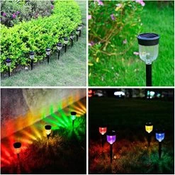 LED Solar Light Outdoor, SMY 6 Packs Solar Pathway Lights With 7 Color Changing Waterproof IP65, Auto On/Off Outdoor… -Garden Supply Store 61H8XmmcusL
