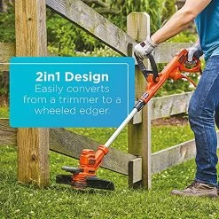 BLACK+DECKER BEBL750 Electric Blower, Black & String Trimmer With Auto Feed, Electric, 6.5-Amp, 14-Inch (BESTA510) -Garden Supply Store 61HRT9PiI5S