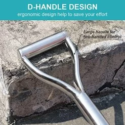 31.5 Inch Flat Head Garden Shovel, D Handle Square Flat Spade Shovel For Gardening, All Stainless Steel Made -Garden Supply Store 61I9 ocmDsL