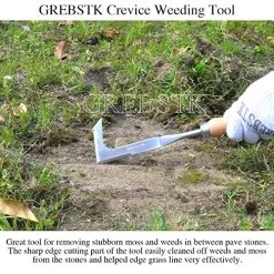GREBSTK Crack Weeder Crevice Weeding Tool Manual Weeder Beech Handle Lawn Yard Gardening Tool -Garden Supply Store 61IxpMJcGbL