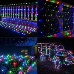 Abkshine 180 LEDs Solar Christmas Net Lights 10Ft X 4.9Ft, 8 Modes Multicolored Solar Christmas Lights Outdoor, Solar… 11 Abkshine 180 LEDs Solar Christmas Net Lights 10Ft X 4.9Ft, 8 Modes Multicolored Solar Christmas Lights Outdoor, Solar… -Garden Supply Store 61JclM17YRL