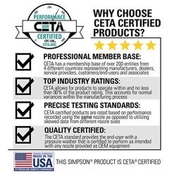 SIMPSON Cleaning PS3228 PowerShot 3300 PSI Gas Pressure Washer, 2.5 GPM, Honda GX200 Engine, Includes Spray Gun And… 10 SIMPSON Cleaning PS3228 PowerShot 3300 PSI Gas Pressure Washer, 2.5 GPM, Honda GX200 Engine, Includes Spray Gun And… -Garden Supply Store 61JoEKmM8WL