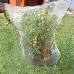 Sirozi 4 Pack Plant Insect Bird Barrier Net Mesh With Drawstring, 3.5Ftx2.3Ft Plant Protective Cover Garden Flower… -Garden Supply Store 61JqU7Tq7zL