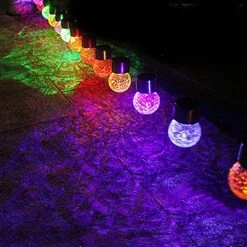4 Pack Hanging Solar Lights Outdoor LED Solar Powered Crystal Colour Changing Ball Light Waterproof Rechargeable Lights… 11 4 Pack Hanging Solar Lights Outdoor LED Solar Powered Crystal Colour Changing Ball Light Waterproof Rechargeable Lights… -Garden Supply Store 61KZCuht8uL