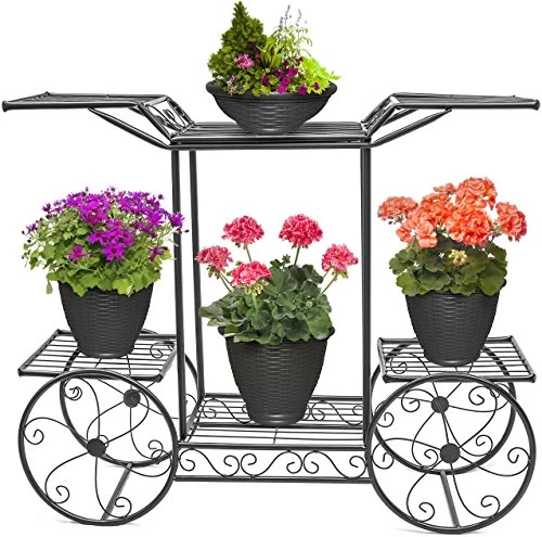 Sorbus Garden Cart Stand & Flower Pot Plant Holder Display Rack 6 Tiers Parisian Style – Perfect For Home Garden Patio… 1 Sorbus Garden Cart Stand & Flower Pot Plant Holder Display Rack 6 Tiers Parisian Style – Perfect For Home Garden Patio…
