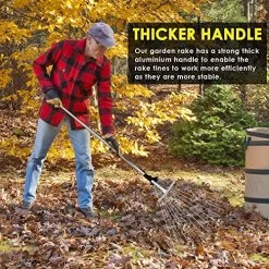 CLEARNEXT 63.5 Inch Telescopic Handle And Adjustable Width Heavy Duty Garden Leaf Rake – Lightweight Metal Rake For… 9 CLEARNEXT 63.5 Inch Telescopic Handle And Adjustable Width Heavy Duty Garden Leaf Rake – Lightweight Metal Rake For… -Garden Supply Store 61Me1YPB1L