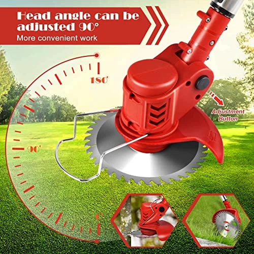 Weed Trimmer, Suncanri Weed Eater Weed Wacker 21V Battery Powered, Cordless String Trimmer Brush Cutter, Lightweight Electric Edger Lawn Tool For Lawn Garden Pruning And Trimming 6 Weed Trimmer, Suncanri Weed Eater Weed Wacker 21V Battery Powered, Cordless String Trimmer Brush Cutter, Lightweight Electric Edger Lawn Tool For Lawn Garden Pruning And Trimming - Image 6