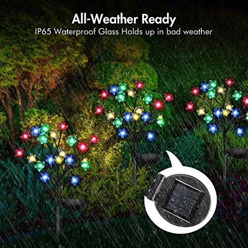 Solar Lights Outdoor – New Upgraded Solar Garden Lights, 2 Pack Waterproof Colored Fairy Landscape Tree Solar Lights For… 5 Solar Lights Outdoor – New Upgraded Solar Garden Lights, 2 Pack Waterproof Colored Fairy Landscape Tree Solar Lights For… - Image 5