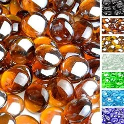 Onlyfire Reflective Fire Glass Drops For Natural Or Propane Fire Pit, Fireplace, Or Gas Log Sets, 10-Pound, 1/2-Inch…