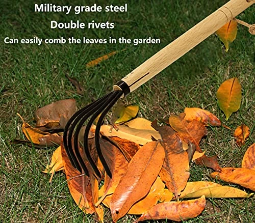 XFJTECH 15” Garden Rake Cultivator 5 Tines Claw Soil Tiller Military Grade Steel Japanese Ninja Claw With Ergonomic… 2 XFJTECH 15” Garden Rake Cultivator 5 Tines Claw Soil Tiller Military Grade Steel Japanese Ninja Claw With Ergonomic… - Image 2