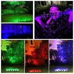 ZODIC Landscape Spotlights, 36 LED Waterproof Outdoor Lights Colorful Spot Light Long Distant Remote Control Garden… -Garden Supply Store 61O243vcR L