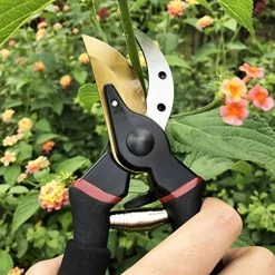 Gonicc 8″ Professional Premium Titanium Bypass Pruning Shears (GPPS-1003), Hand Pruners, Garden Clippers. -Garden Supply Store 61Ol1OCag2L