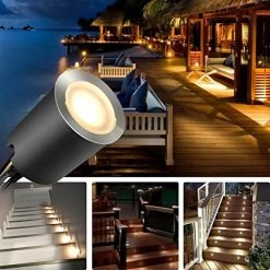 Recessed LED Deck Light Kits With Protecting Shell φ32mm,SMY In Ground Outdoor LED Landscape Lighting IP67 Waterproof… 9 Recessed LED Deck Light Kits With Protecting Shell φ32mm,SMY In Ground Outdoor LED Landscape Lighting IP67 Waterproof… -Garden Supply Store 61P9NAOtgQL