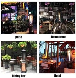 Commercial Patio Heater Large Outdoor Gas Heater, Easy To Move Wheels, Including Rain Cover -Garden Supply Store 61PwhzZiTvL