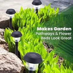Signature Garden 6 Pack Solar Garden Lights – Auto On/Off Outdoor Bright Solar Pathway Lights – All-Weather/Waterproof… -Garden Supply Store 61Q8ej0Y vL