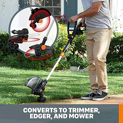 WORX WG170 GT Revolution 20V 12″ Grass Trimmer/Edger/Mini-Mower 2 Batteries And Charger Included, Black And Orange 3 WORX WG170 GT Revolution 20V 12″ Grass Trimmer/Edger/Mini-Mower 2 Batteries And Charger Included, Black And Orange - Image 3