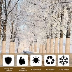 Natural Burlap Tree Wrap Burlap Rolls For Gardening Tree Trunk Wrap Fabric Tree Protector Burlap Wrap Plants Bandage For Keeping Warm And Moisturizing (4 Rolls,4.7 Inches Width) -Garden Supply Store 61Qfagj1rTL