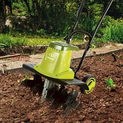 Sun Joe TJ604E 16-Inch 13.5-Amp Electric Garden Tiller/Cultivator, 3-Position Wheel Adjustment, 6-Steel Angled Tines… -Garden Supply Store 61RTX068w L