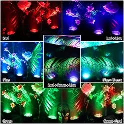 Pond Lights ,Submersible Lamp [6.5Meters,Set Of 4] IP68 Underwater Aquarium Spot Light 48-LED Multi-Color With Timer… -Garden Supply Store 61SPubc2lCL