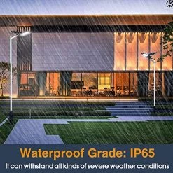 WisHomee 1000W LED Solar Street Lights, 765 LEDs, Outdoor Dusk To Dawn Pole Light With Remote Control, Waterproof, Ideal… -Garden Supply Store 61TQPc9cZDL