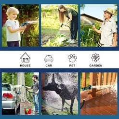 WHIMSWIT 100FT Garden Hose Expandable Hose, Flexible Water Hose With 10 Spray Nozzle, Car Wash Hose With Solid Brass… -Garden Supply Store 61Tw05nDG3L