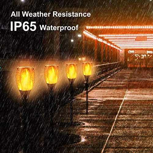 Permande Solar Torch Light With Flickering Flame, Fire Effect Lantern, Garden Light, Auto On/off Dust To Dawn, Outdoor… 5 Permande Solar Torch Light With Flickering Flame, Fire Effect Lantern, Garden Light, Auto On/off Dust To Dawn, Outdoor… - Image 5