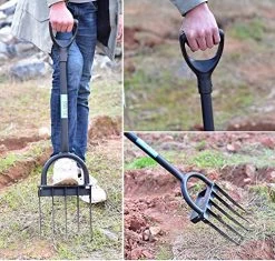 Spading Fork Garden Fork Border Fork Long Handled Digging Fork Traditional Stainless Steel Border Fork Compost Fork -Garden Supply Store 61UxIZA2wxL 1