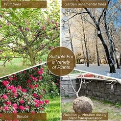 Natural Burlap Tree Wrap Burlap Rolls For Gardening Tree Trunk Wrap Fabric Tree Protector Burlap Wrap Plants Bandage For Keeping Warm And Moisturizing (4 Rolls,4.7 Inches Width) -Garden Supply Store 61WfwcGLy L