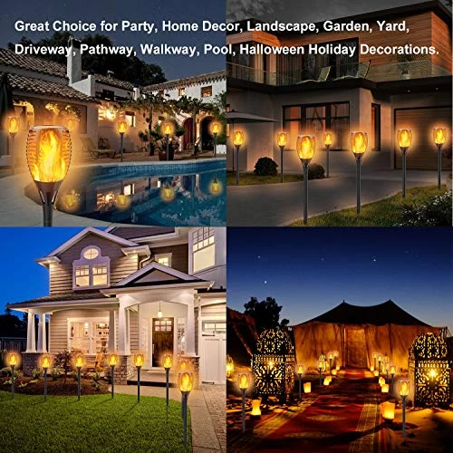 Permande Solar Torch Light With Flickering Flame, Fire Effect Lantern, Garden Light, Auto On/off Dust To Dawn, Outdoor… 7 Permande Solar Torch Light With Flickering Flame, Fire Effect Lantern, Garden Light, Auto On/off Dust To Dawn, Outdoor… - Image 7