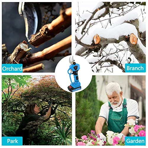 KOMOK Electric Pruning Shears Cordless Scissors,Power Hedge Trimmer Secateurs With 2 Rechargeable 2000mAh Batteries Tree… 4 KOMOK Electric Pruning Shears Cordless Scissors,Power Hedge Trimmer Secateurs With 2 Rechargeable 2000mAh Batteries Tree… - Image 4