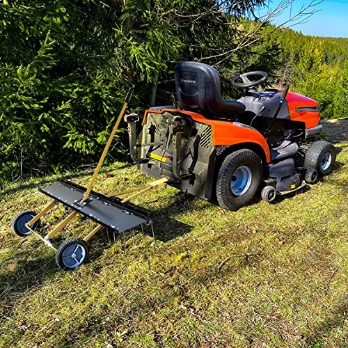 COATTOA 40-Inch Lawn Sweeper Tow Behind Dethatcher, Landscape Rake, Lawn Tractor Rake, Tine Tow Dethatcher Pull Behind Mower, Riding Lawn Mower Attachments For Outdoor Yard Tools Lawn Care 3 COATTOA 40-Inch Lawn Sweeper Tow Behind Dethatcher, Landscape Rake, Lawn Tractor Rake, Tine Tow Dethatcher Pull Behind Mower, Riding Lawn Mower Attachments For Outdoor Yard Tools Lawn Care - Image 3