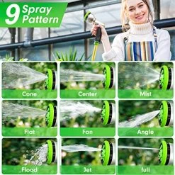 Water Hose Nozzle Spray Nozzle, Heavy Duty Metal Garden Hose Nozzle High Pressure Nozzle With 9 Adjustable Patterns… 11 Water Hose Nozzle Spray Nozzle, Heavy Duty Metal Garden Hose Nozzle High Pressure Nozzle With 9 Adjustable Patterns… -Garden Supply Store 61YUe29hb8L